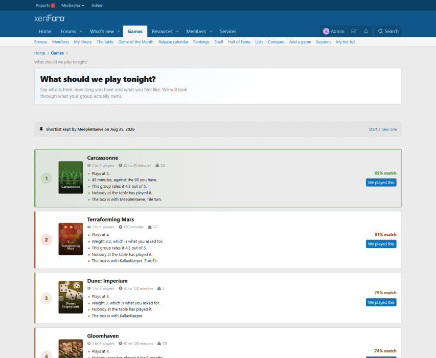BoardGameHub
