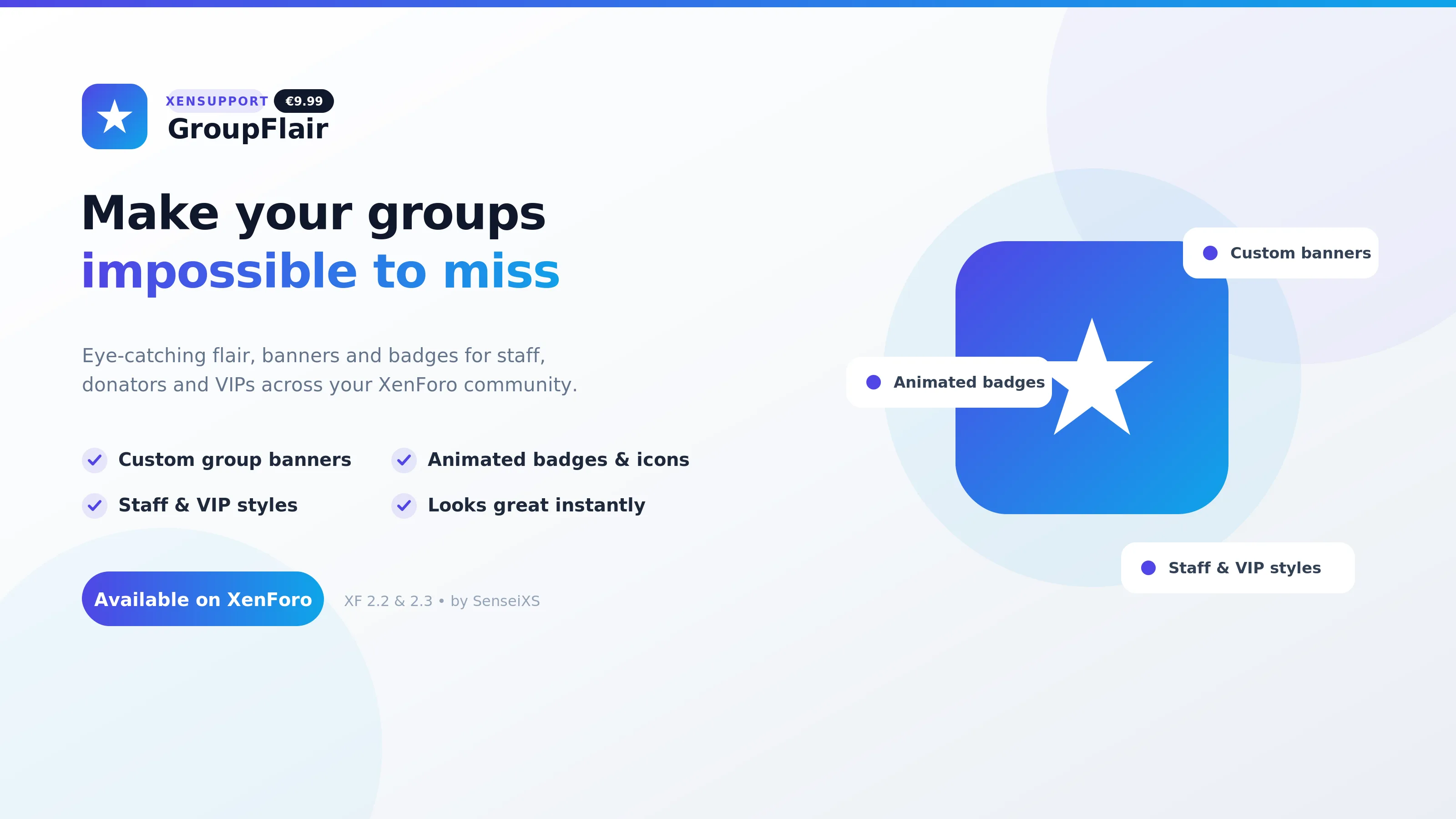 GroupFlair — Bling for your user groups