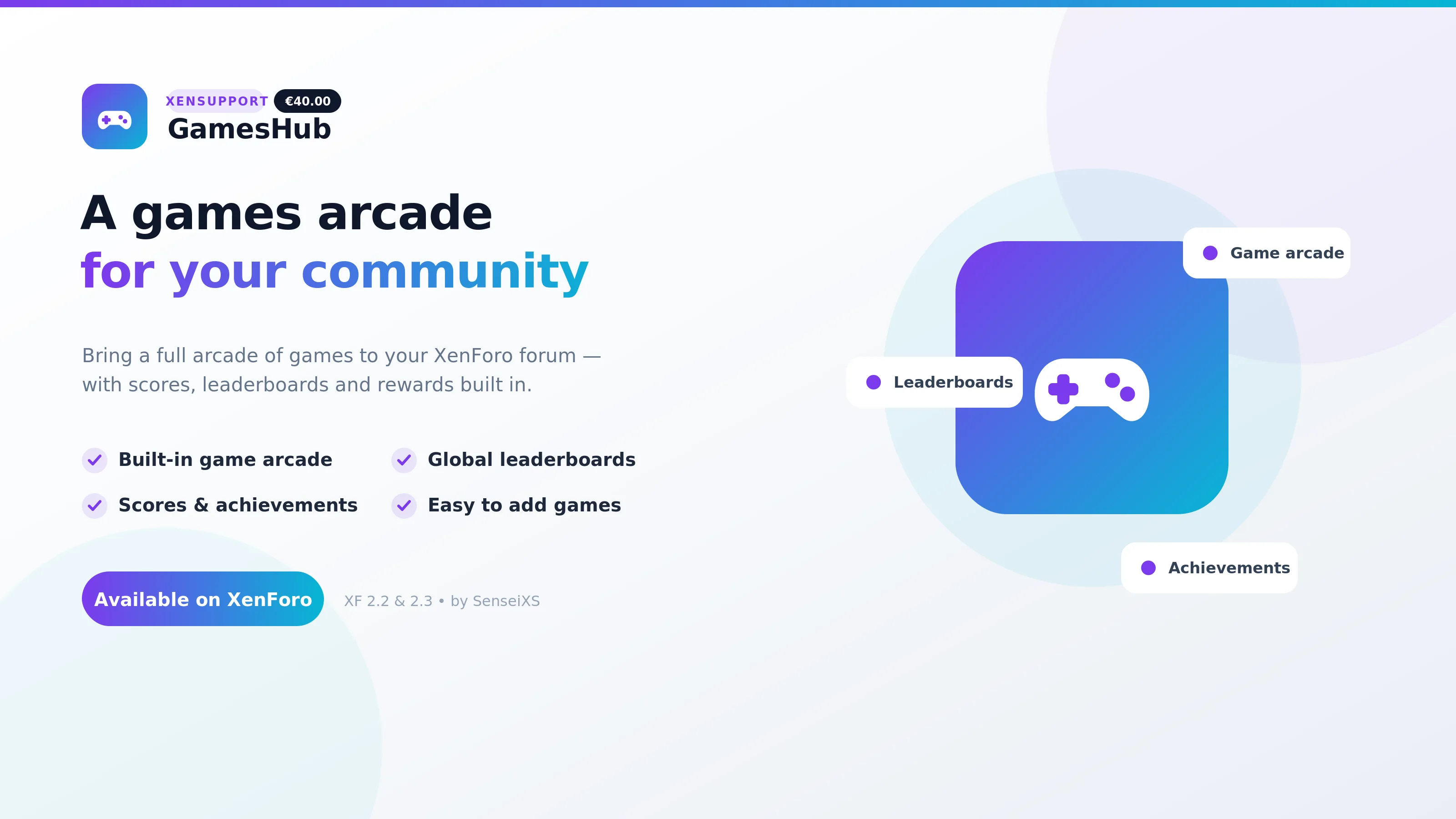 GameHub — a real game database for your forum, wired into your threads